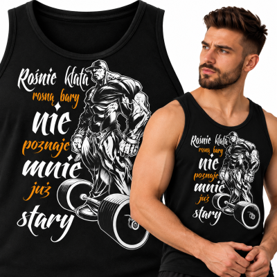TANK TOP NA SIŁOWNIĘ ROŚNIE KLATA